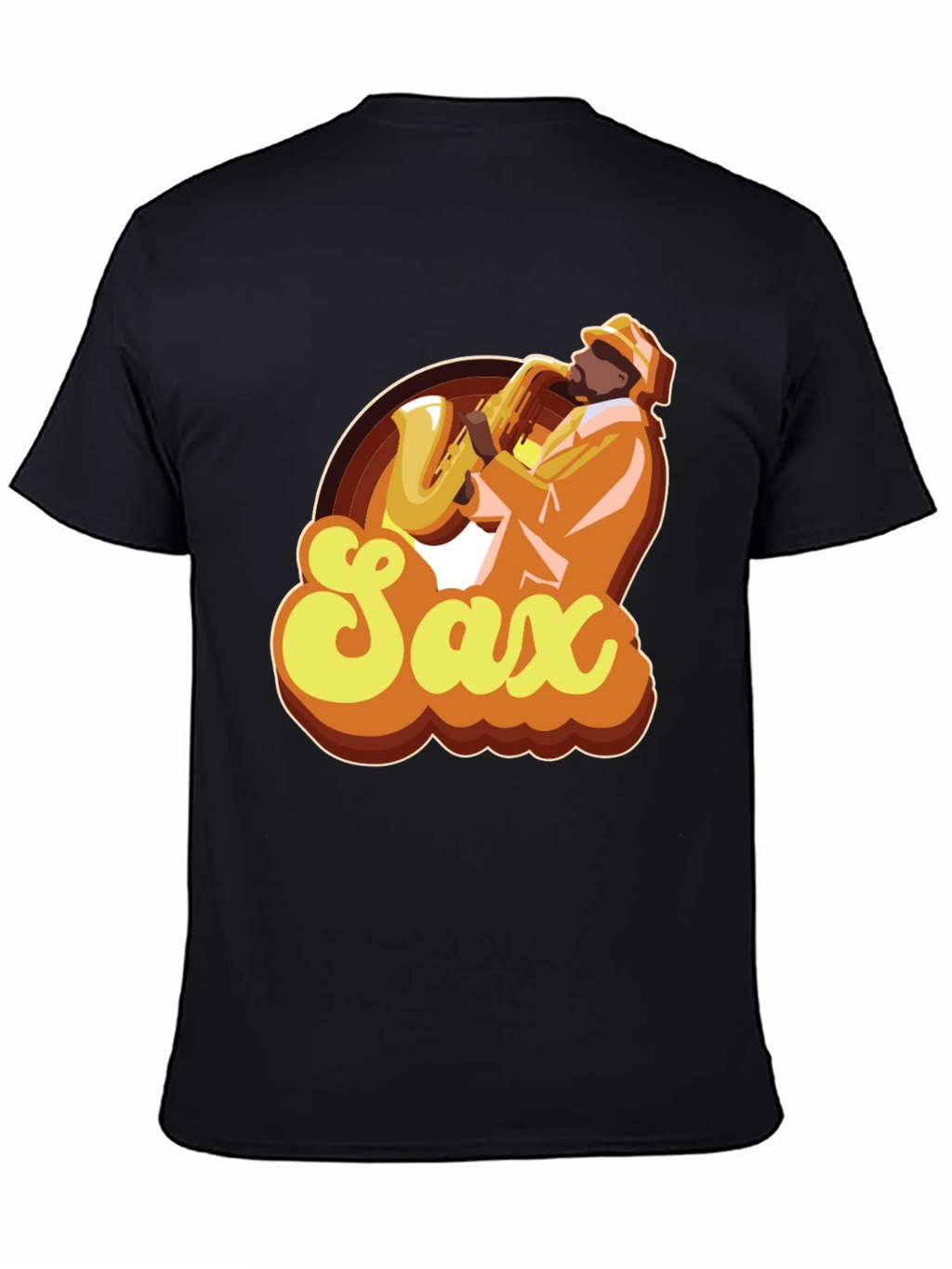 Retro Saxophone Player Graphic T-Shirt