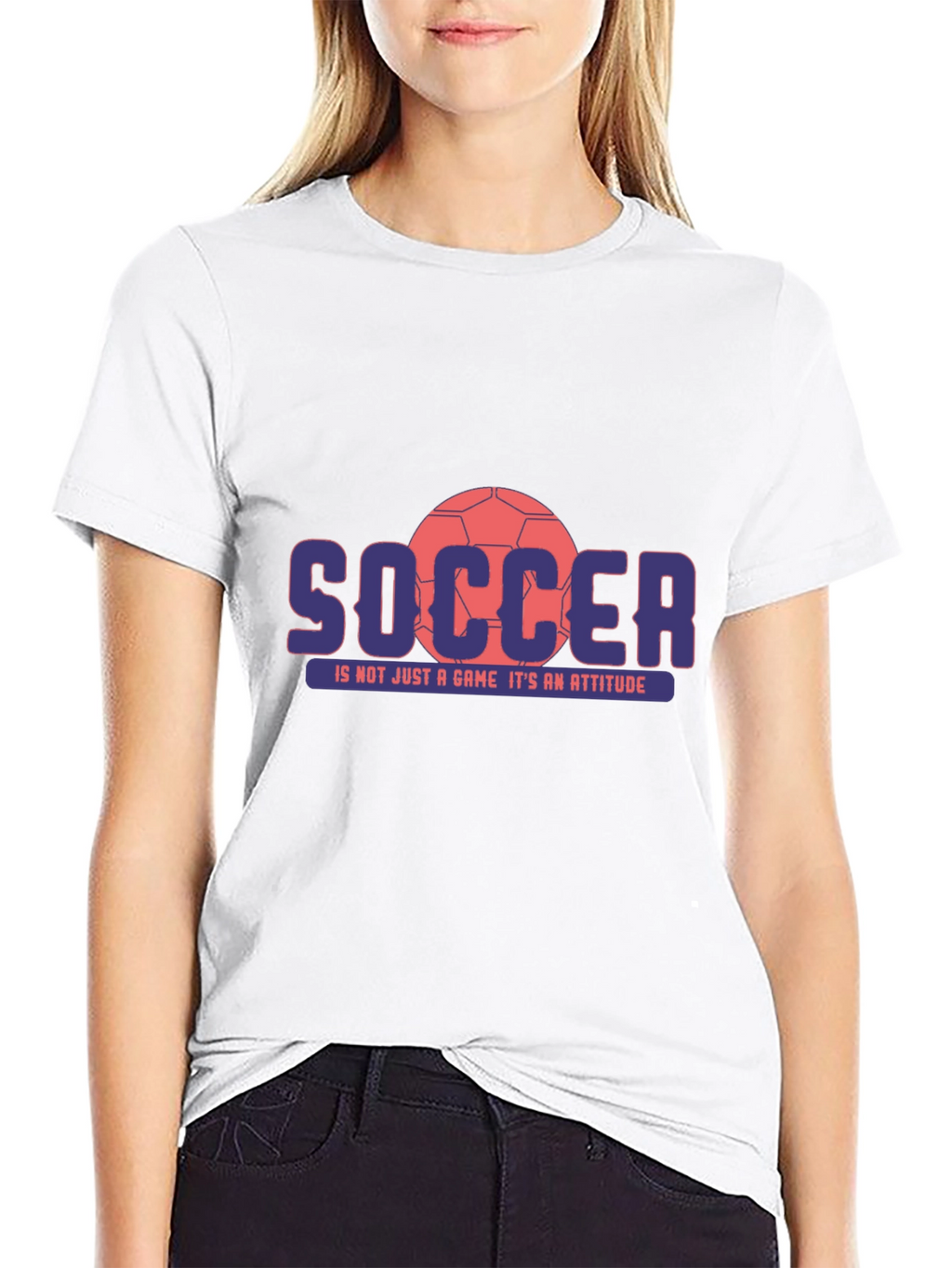 Soccer Attitude T-Shirt - Black Graphic Tee