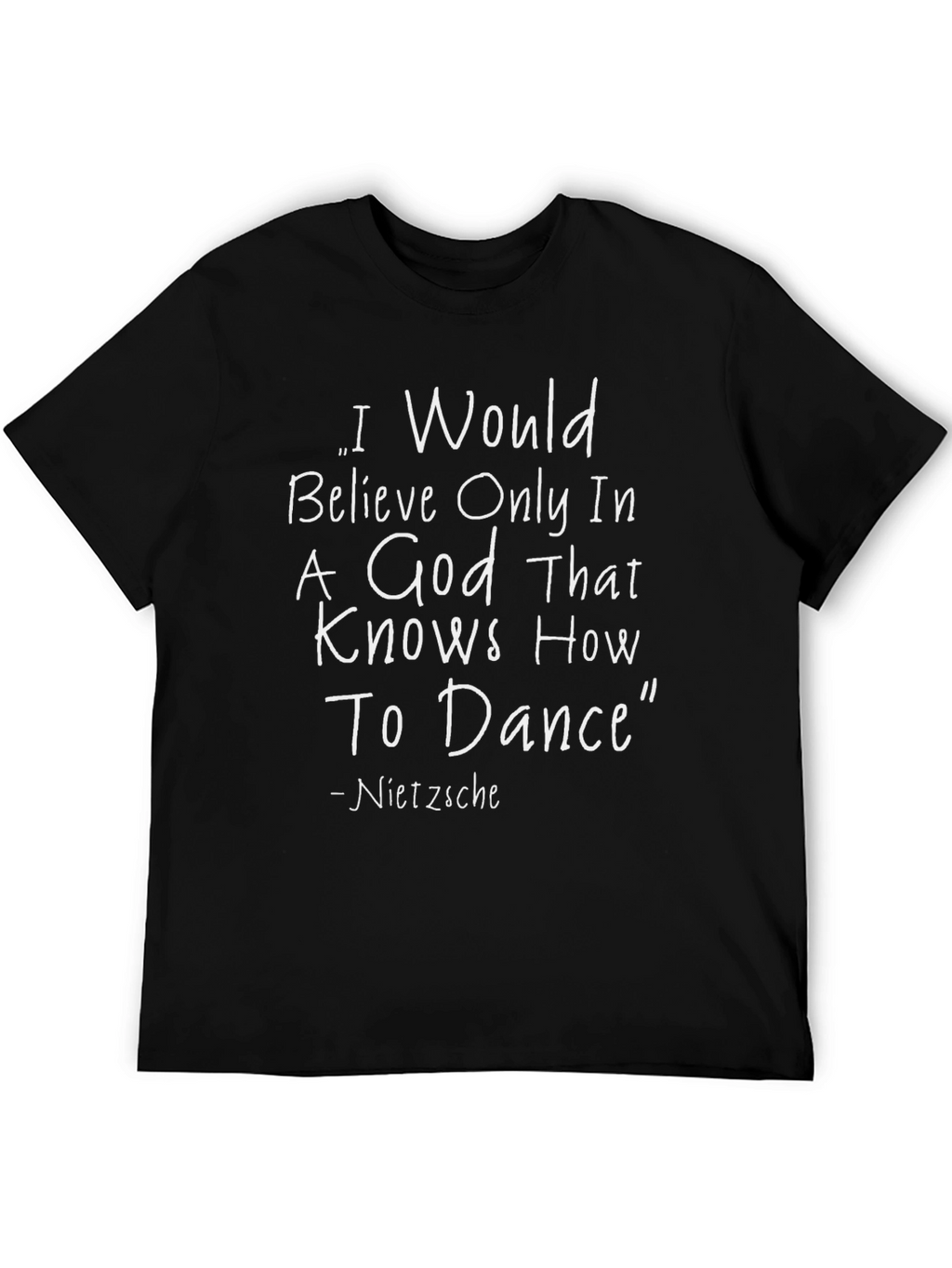 Nietzsche Quote Black T-Shirt