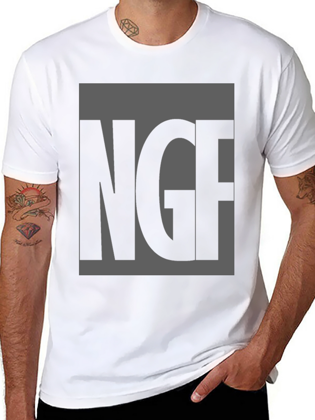 NGE Graphic Tee - Black Crewneck