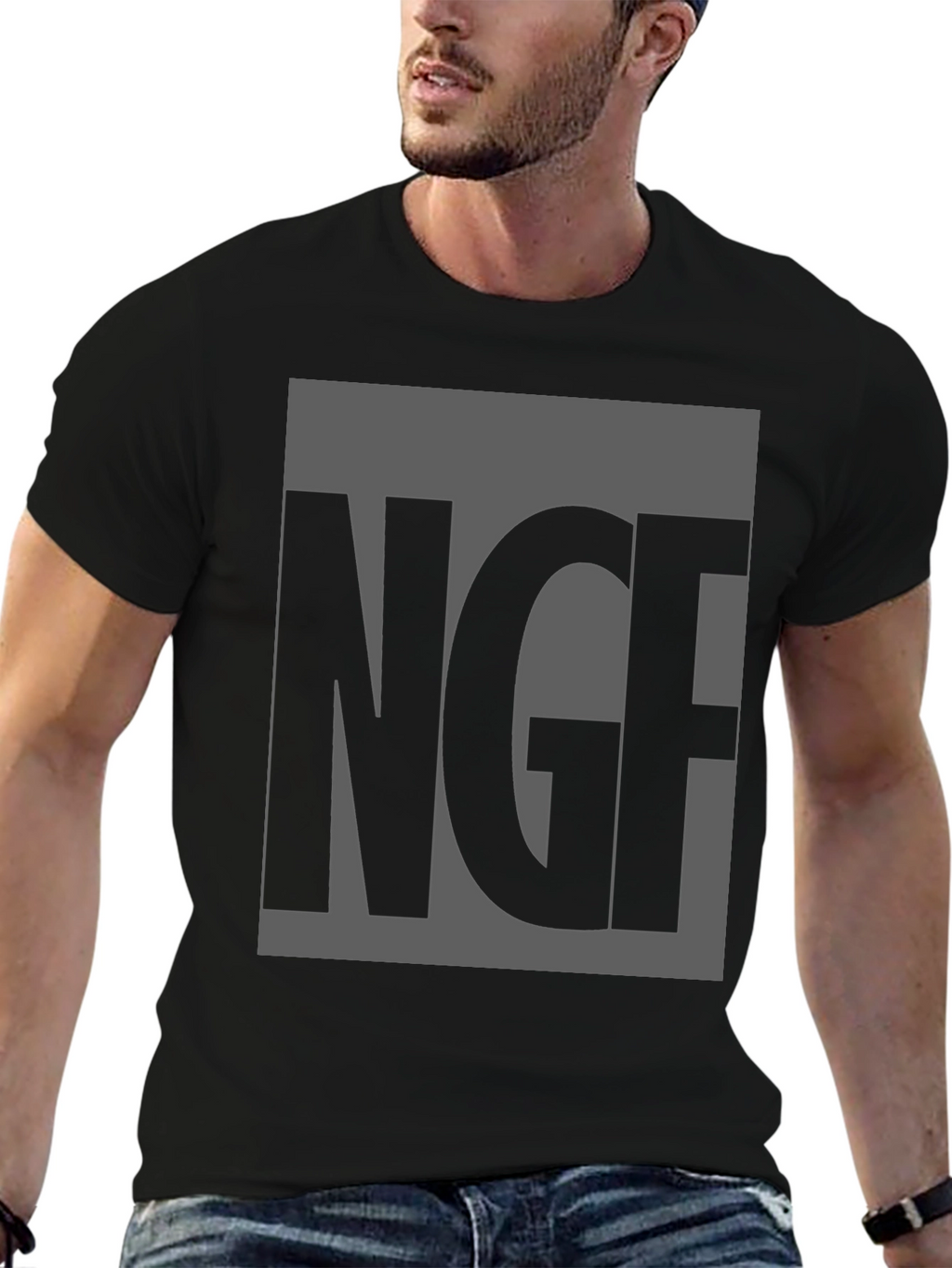 NGE Graphic Tee - Black Crewneck