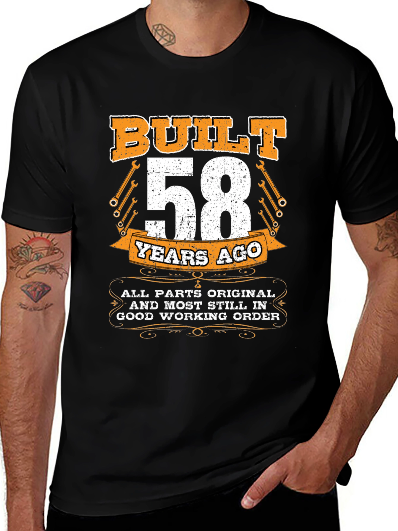 Built 58 Years Ago T-Shirt - All Original Parts