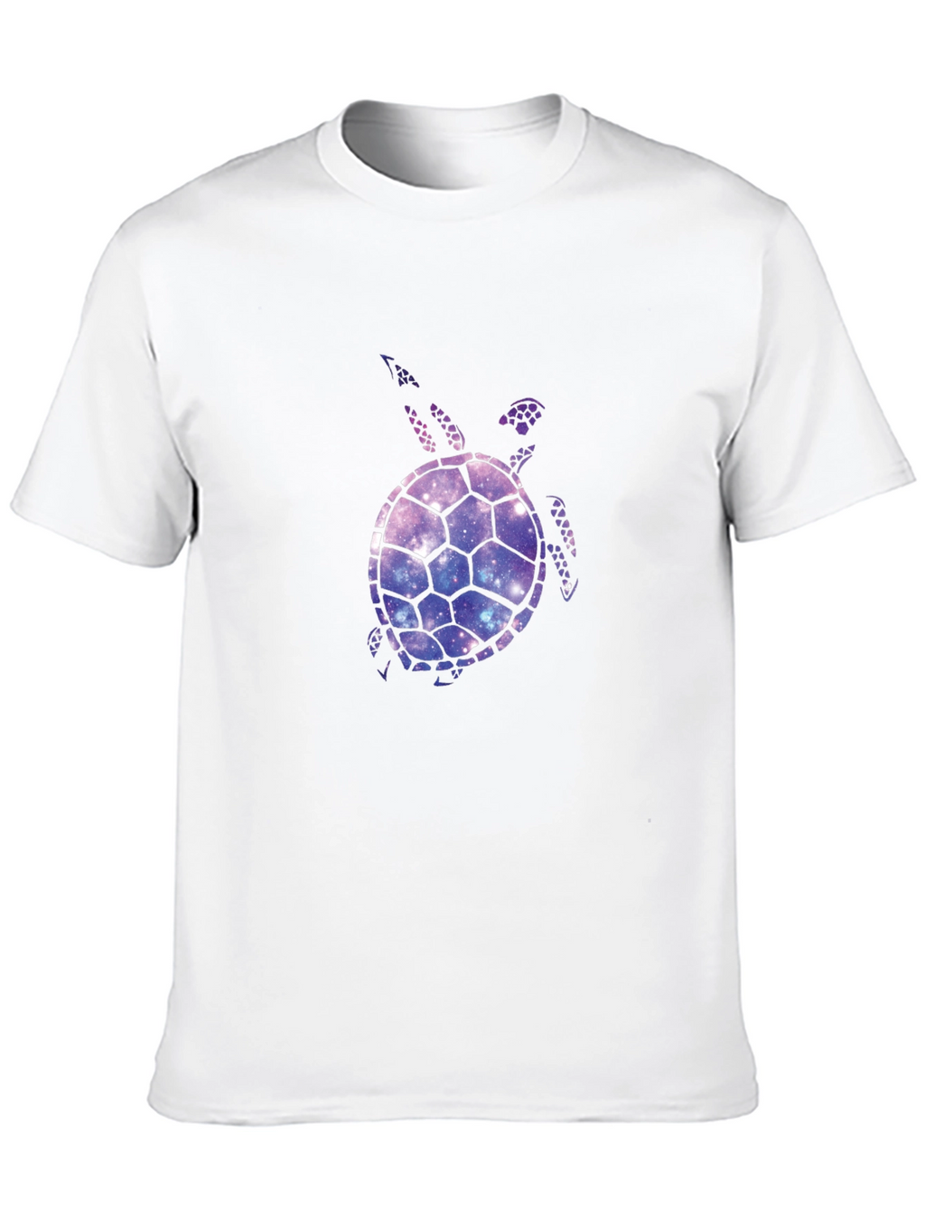 Galaxy Turtle Graphic T-Shirt - Black Casual Tee