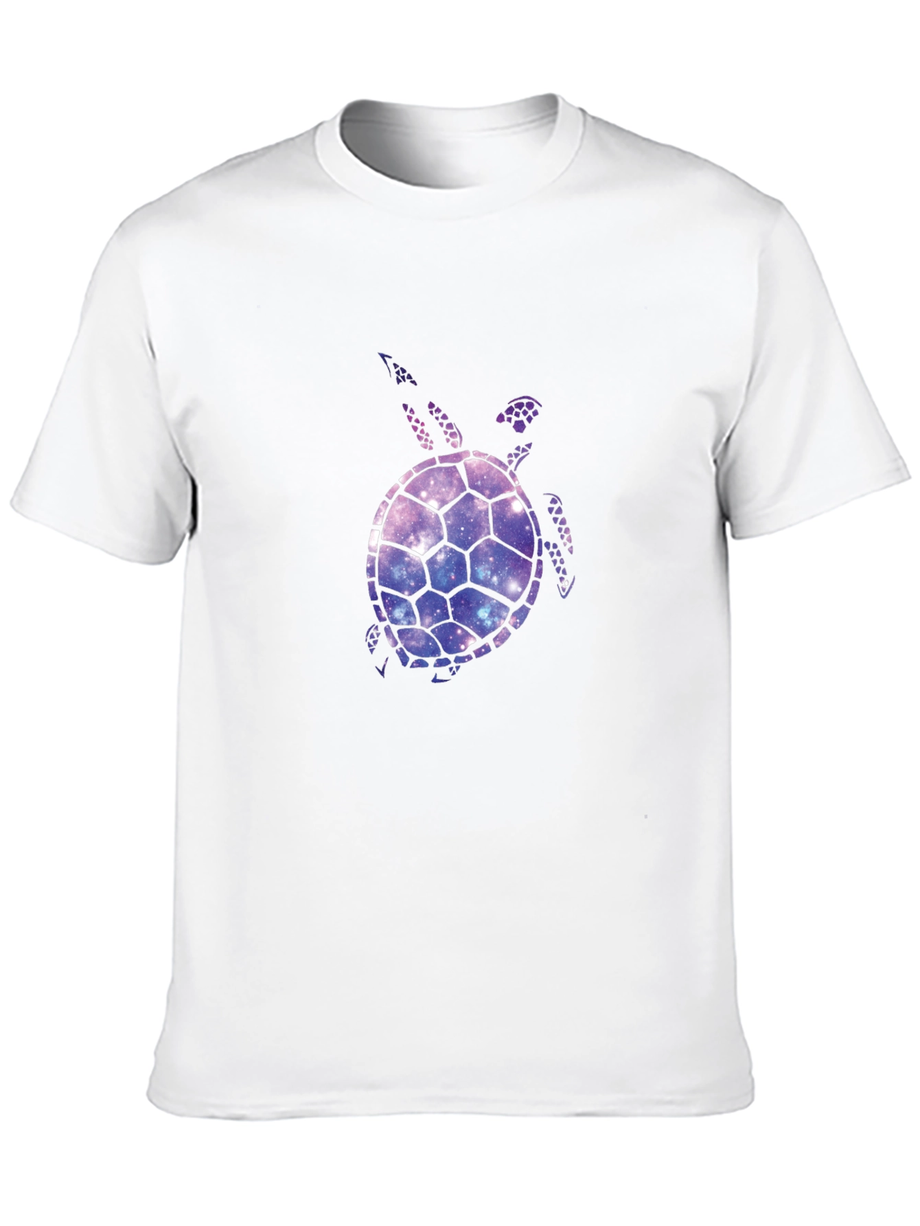 Galaxy Turtle Graphic T-Shirt - Black Casual Tee