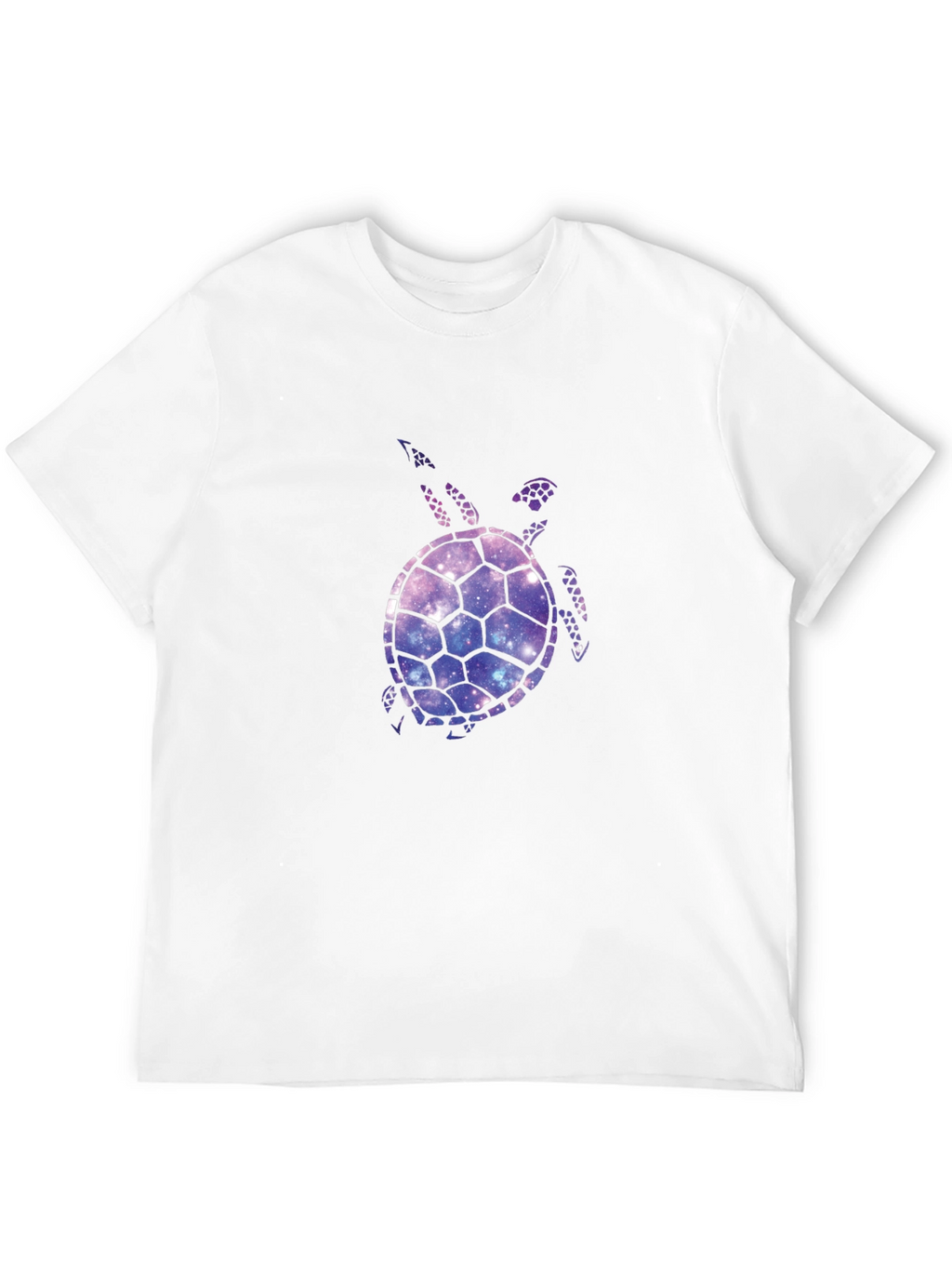 Galaxy Turtle Graphic T-Shirt - Black Casual Tee