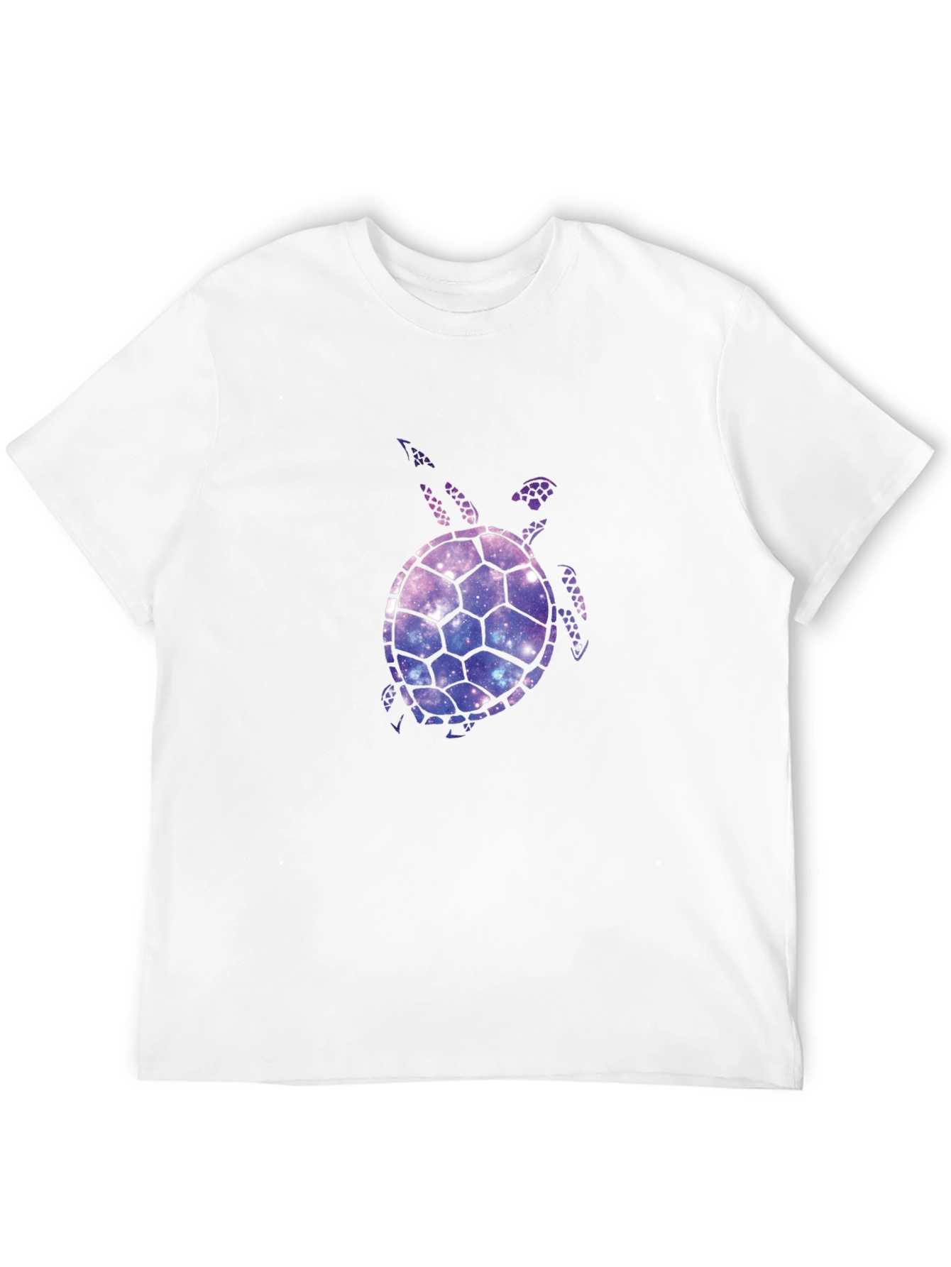 Galaxy Turtle Graphic T-Shirt - Black Casual Tee