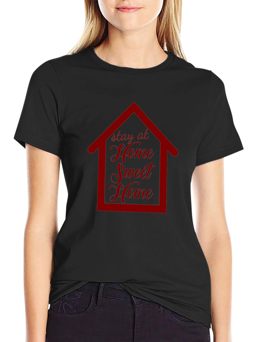 Stay at Home Sweet Home Graphic T-Shirt