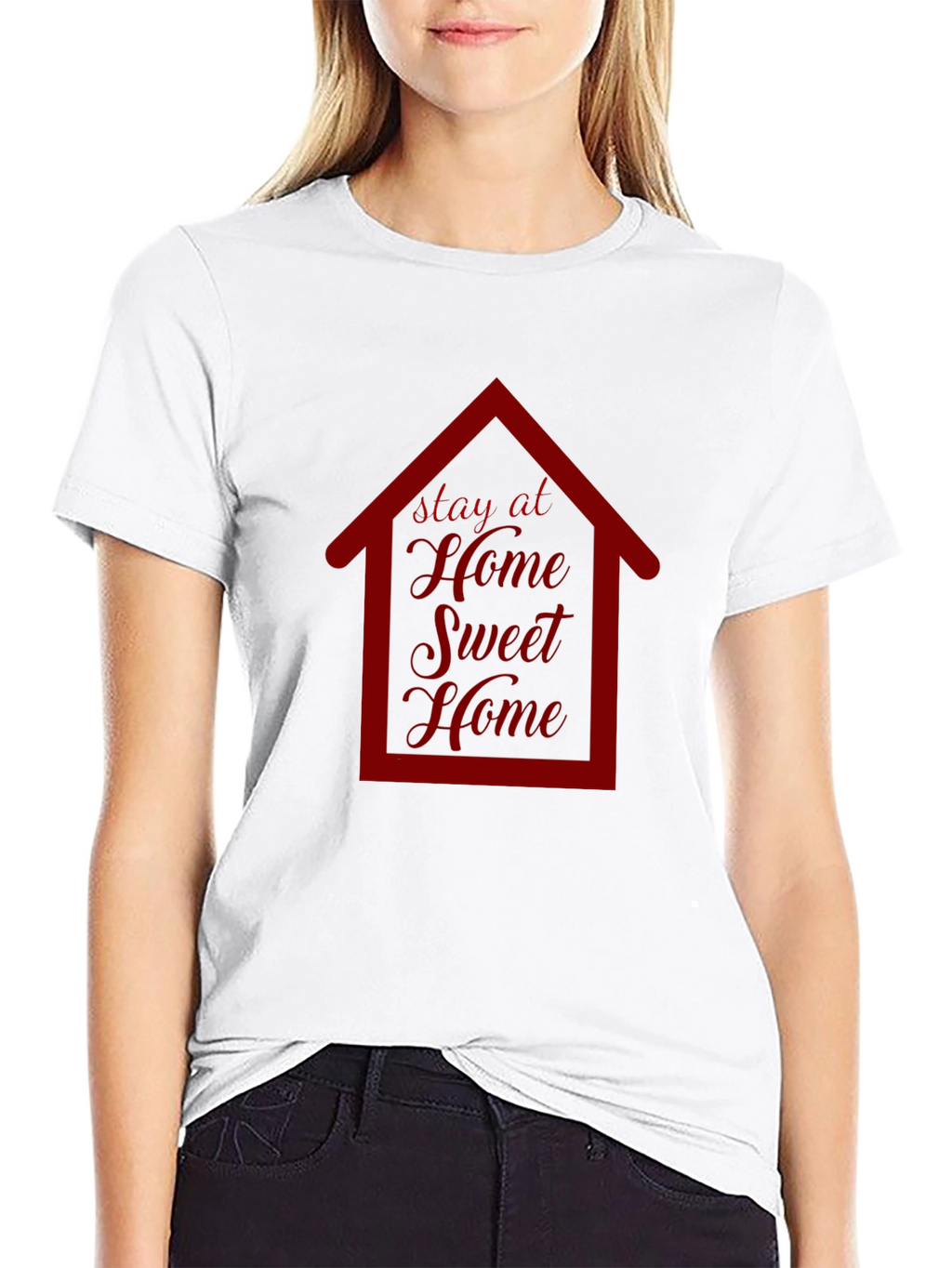 Stay at Home Sweet Home Graphic T-Shirt