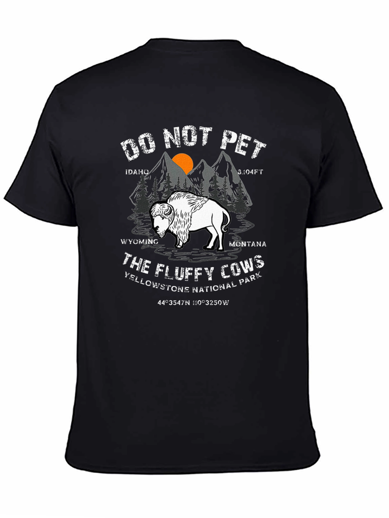 Do Not Pet Fluffy Cows Tee - Yellowstone National Park