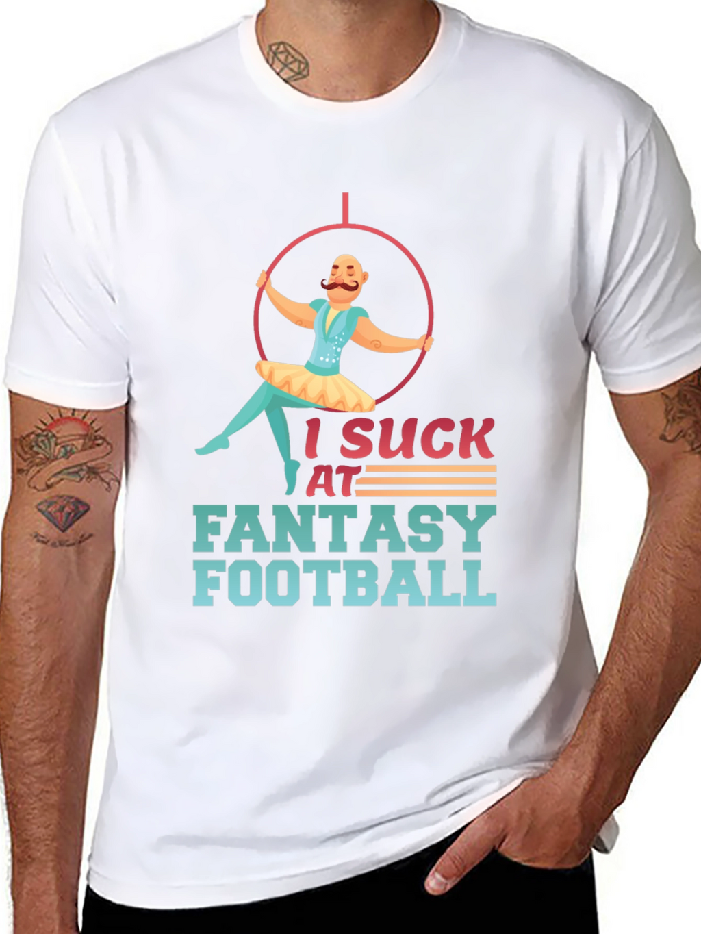 I Suck at Fantasy Football Graphic Tee