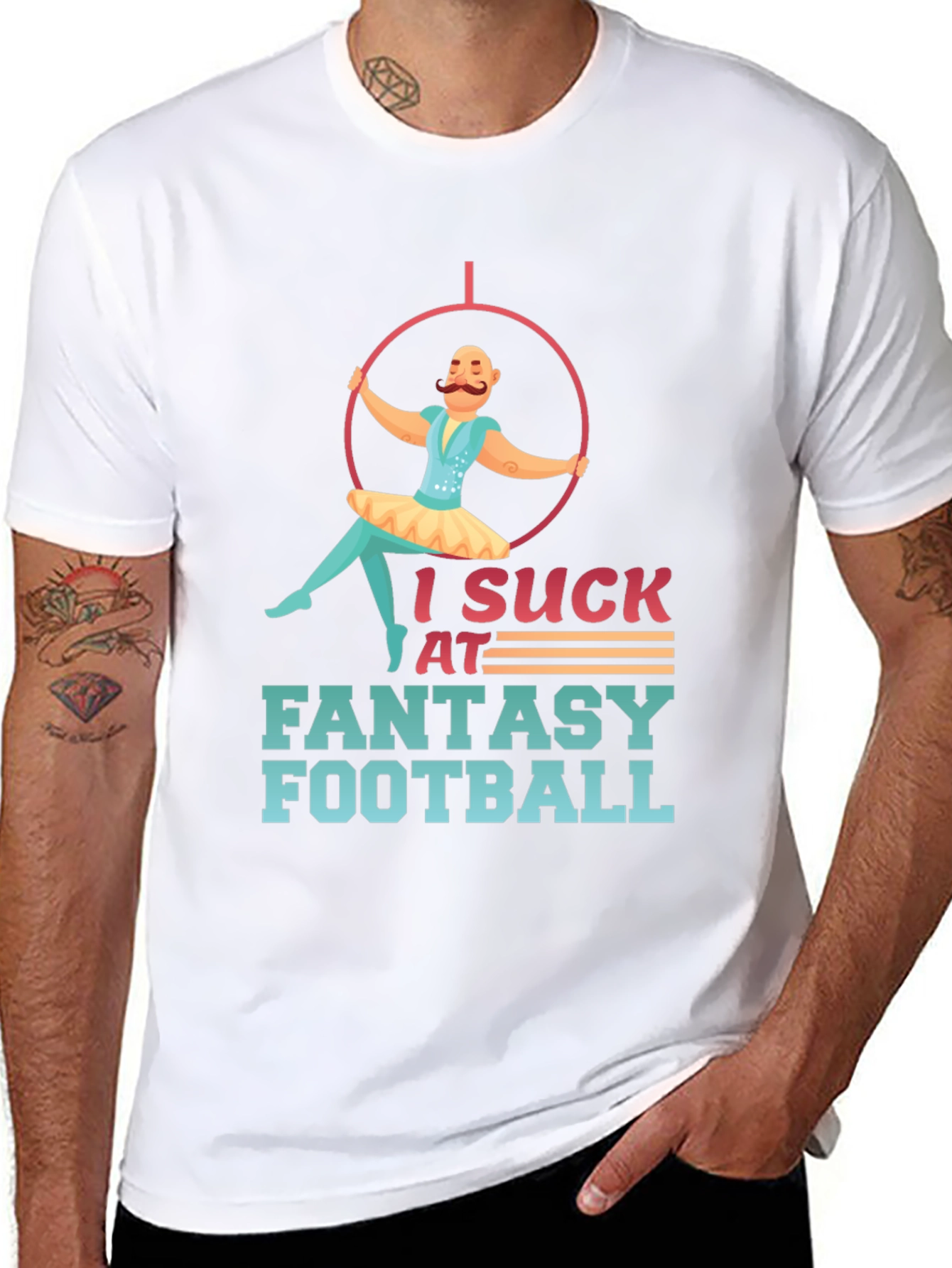I Suck at Fantasy Football Graphic Tee