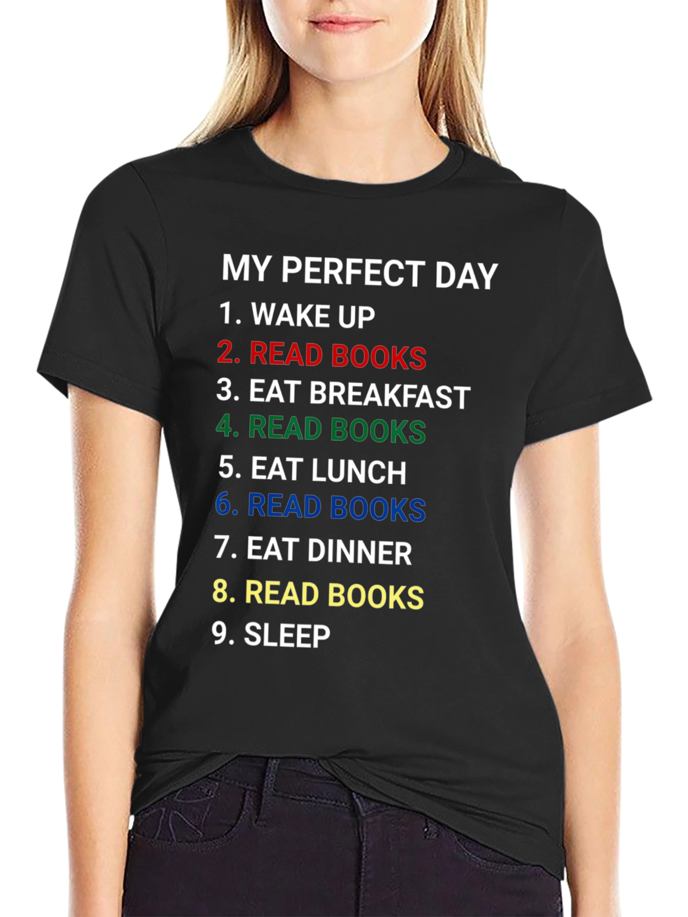 My Perfect Day Read Books T-Shirt