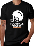 Football Team Helmet Graphic T-Shirt