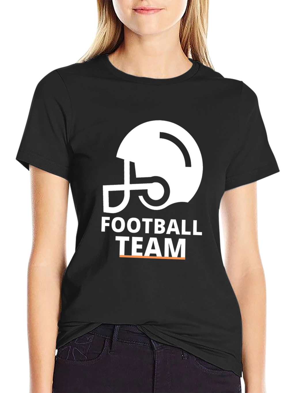 Football Team Helmet Graphic T-Shirt