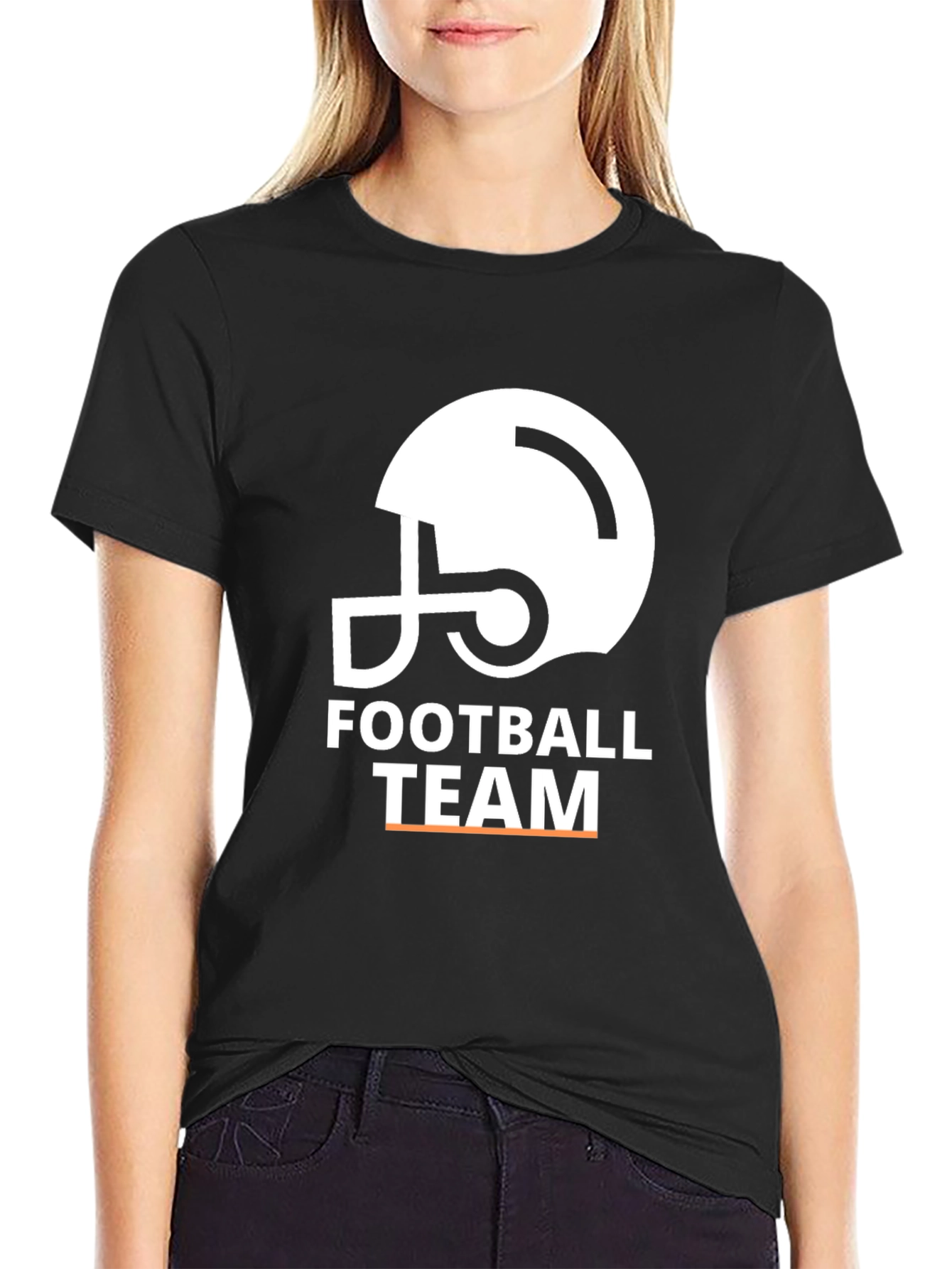 Football Team Helmet Graphic T-Shirt
