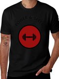 Power & Speed Gym T-Shirt - Weightlifting Design