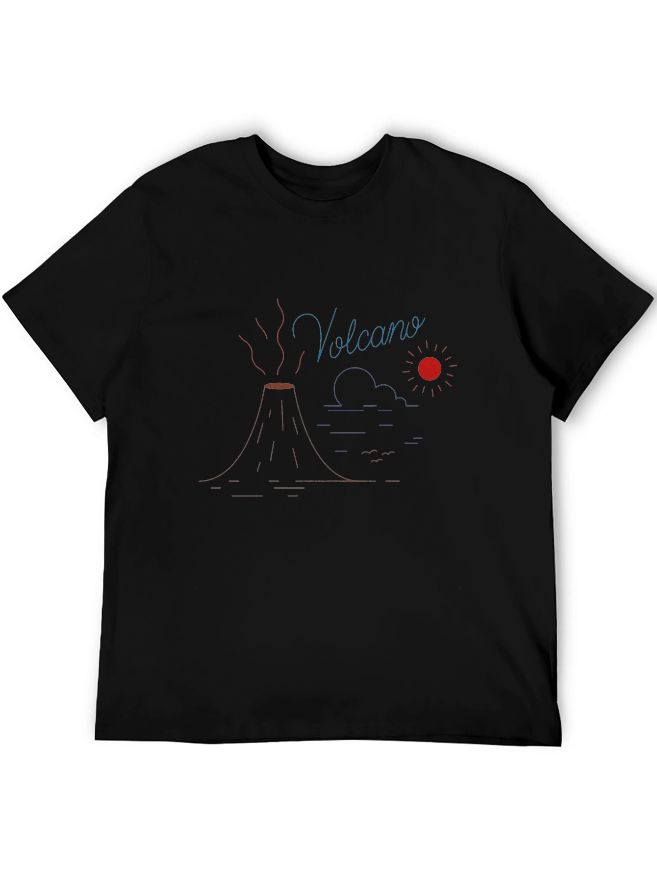 Volcano Graphic T-Shirt - Black