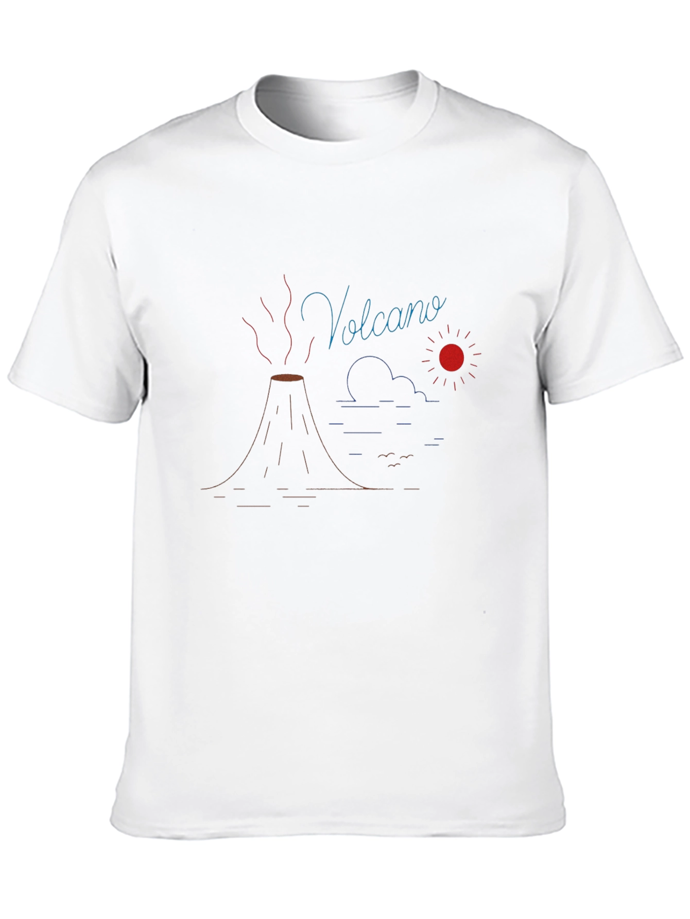 Volcano Graphic T-Shirt - Black