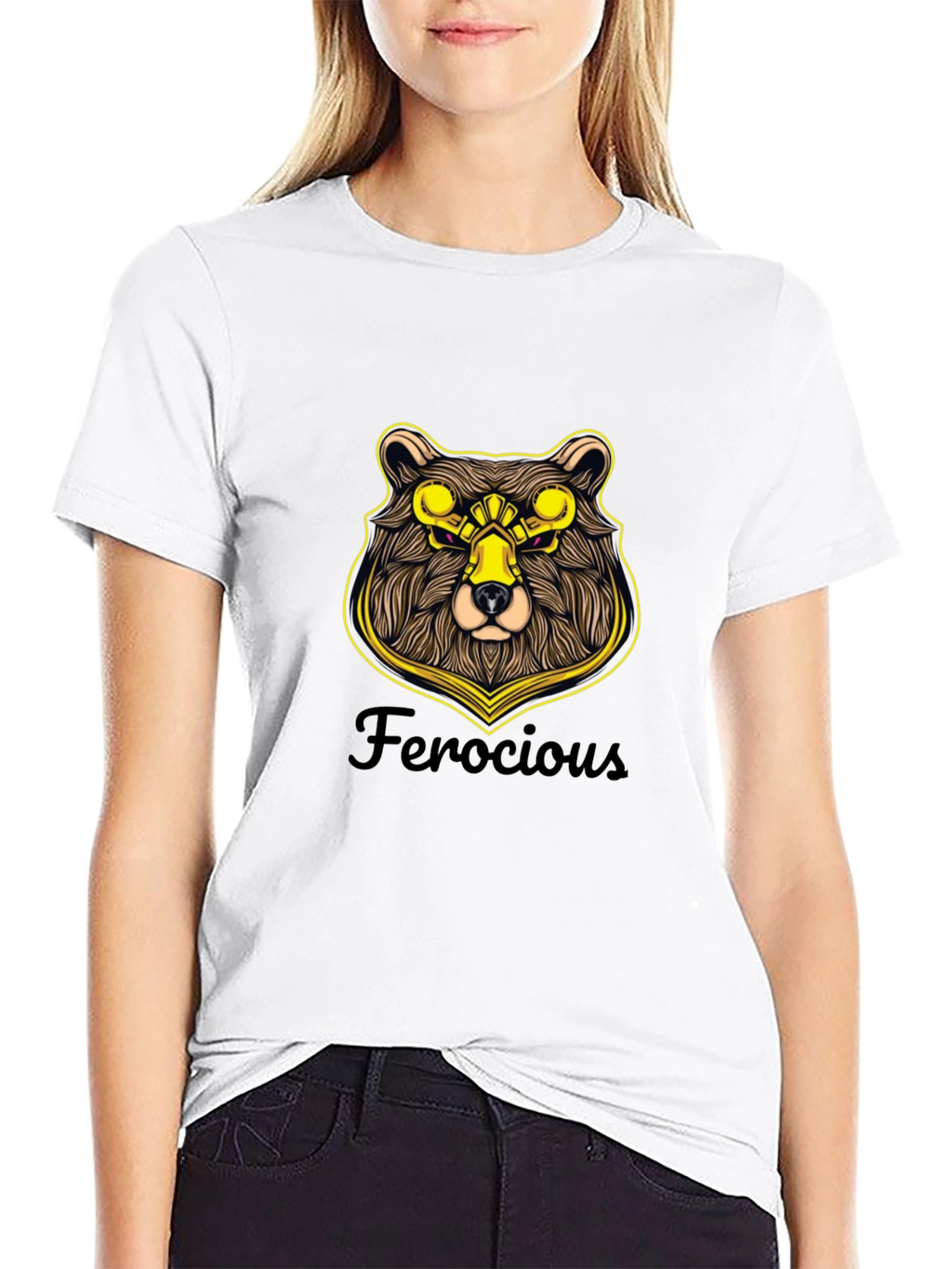 Ferocious Bear Graphic T-Shirt