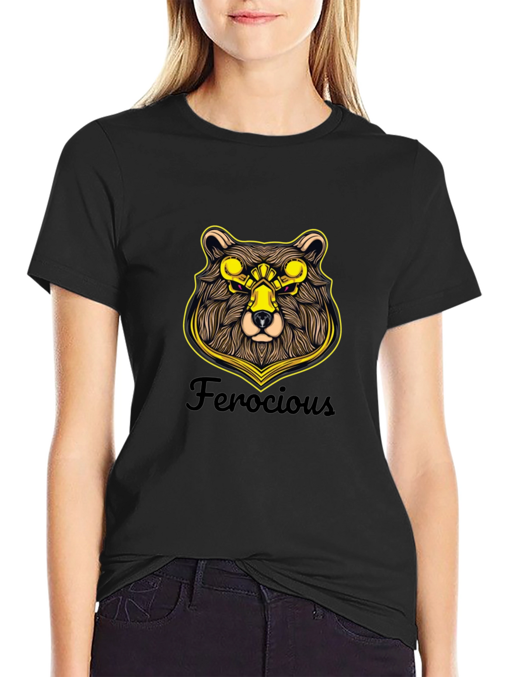 Ferocious Bear Graphic T-Shirt