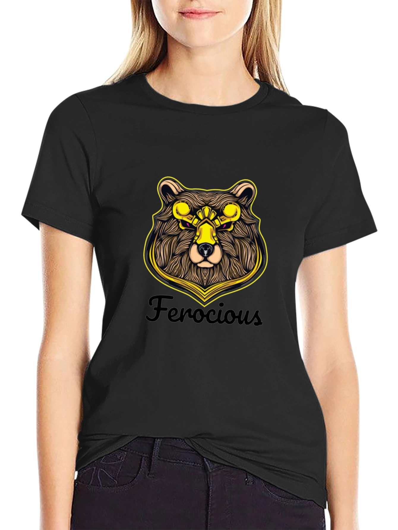 Ferocious Bear Graphic T-Shirt