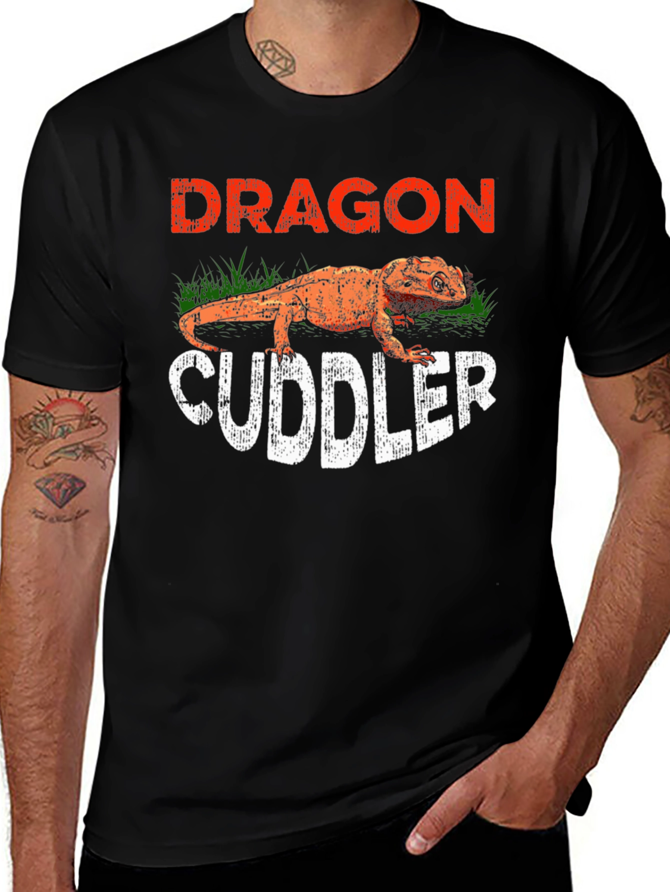 Dragon Cuddler T-Shirt: Bearded Dragon Lover Tee