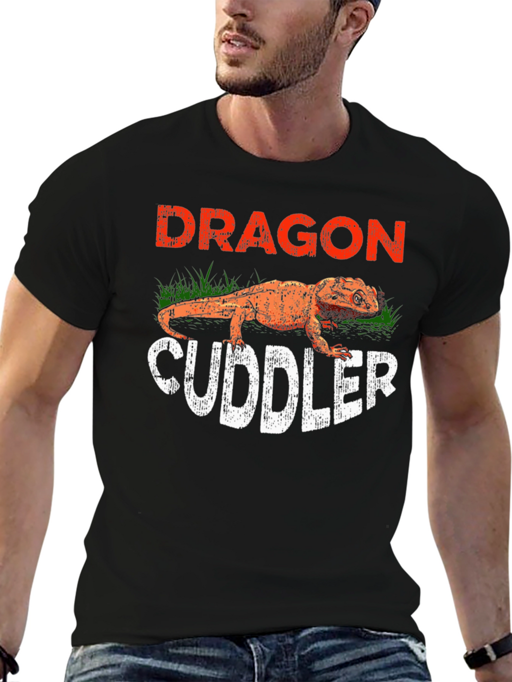 Dragon Cuddler T-Shirt: Bearded Dragon Lover Tee