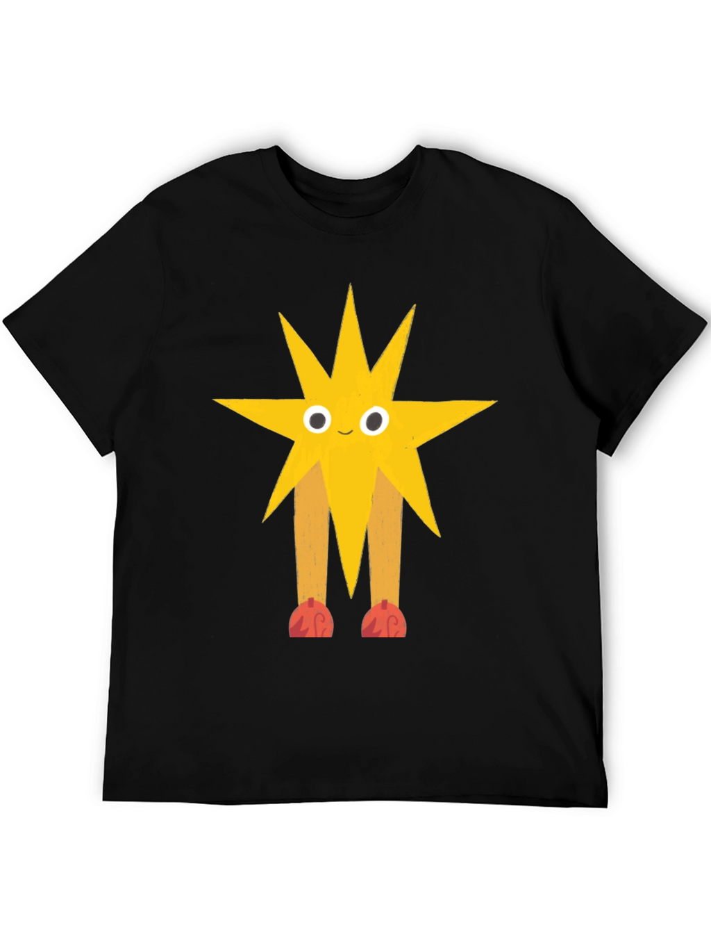 Star Character Graphic Black T-Shirt
