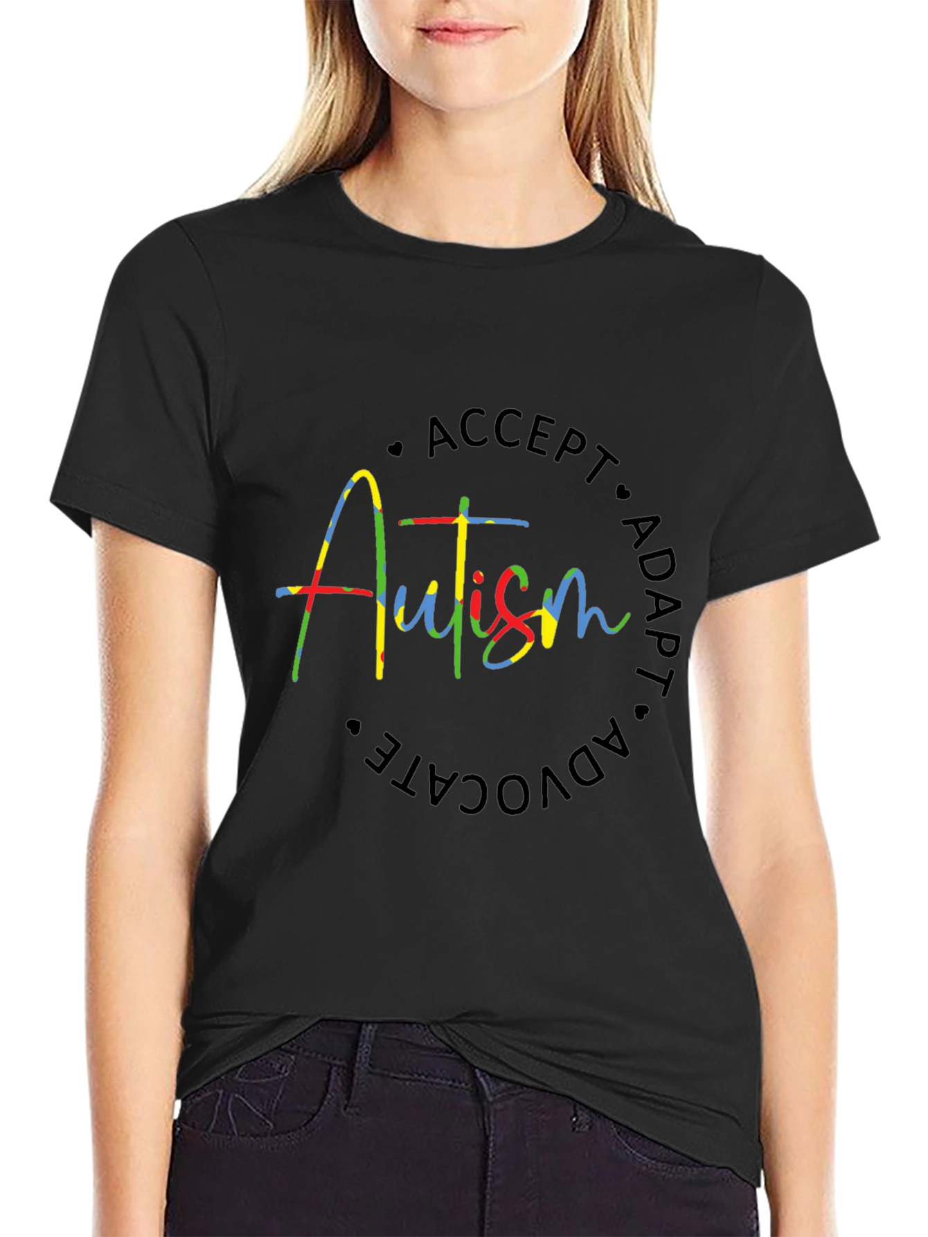 Autism Awareness T-Shirt: Accept Adapt Advocate