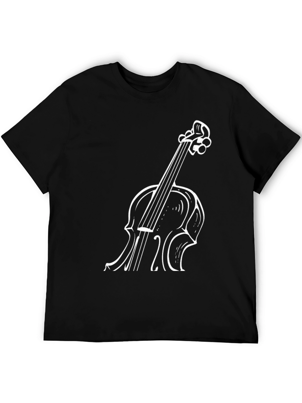 Violin Graphic Tee - Musicians Black T-Shirt