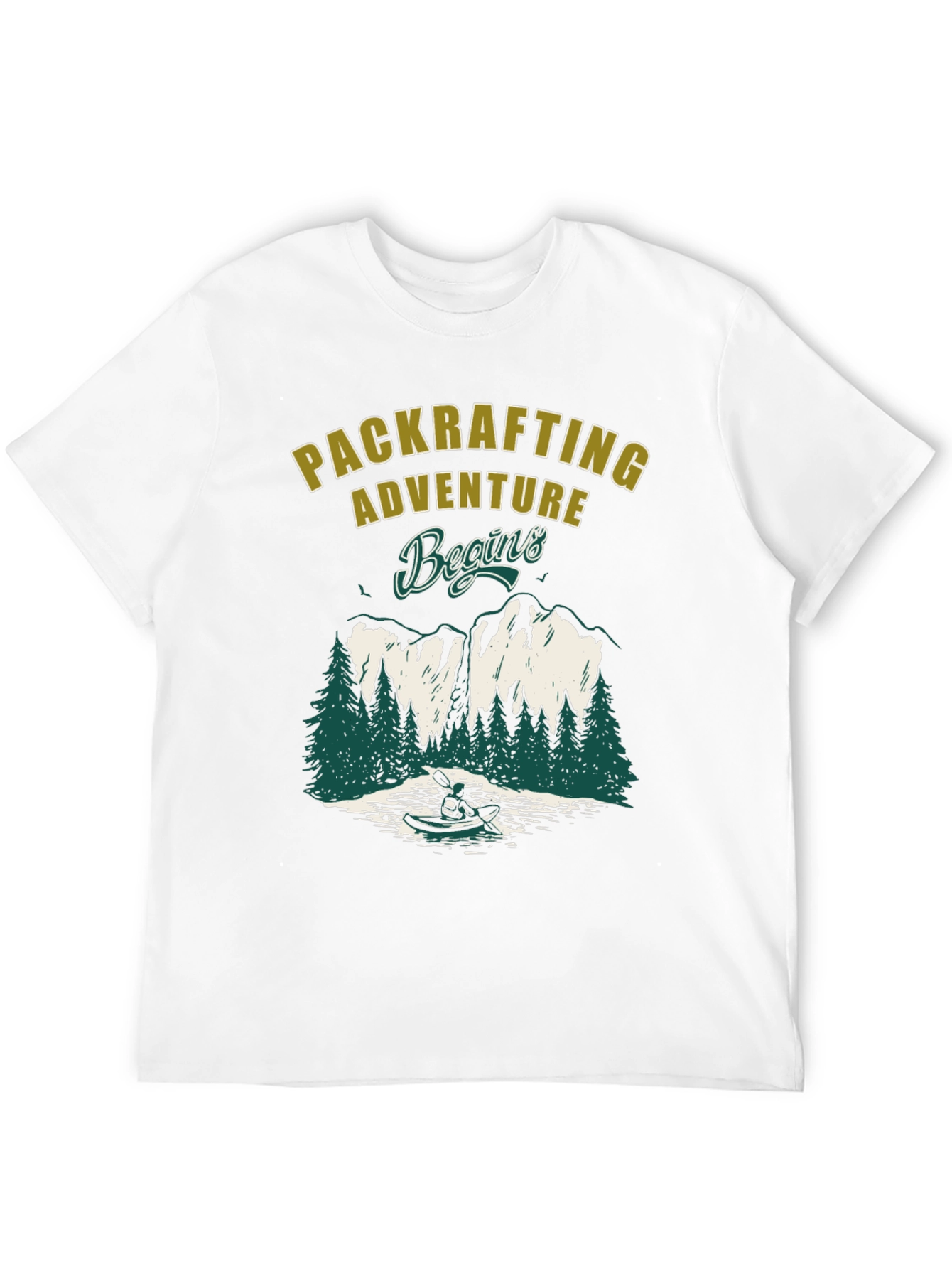 Packrafting Adventure Begins Graphic Tee