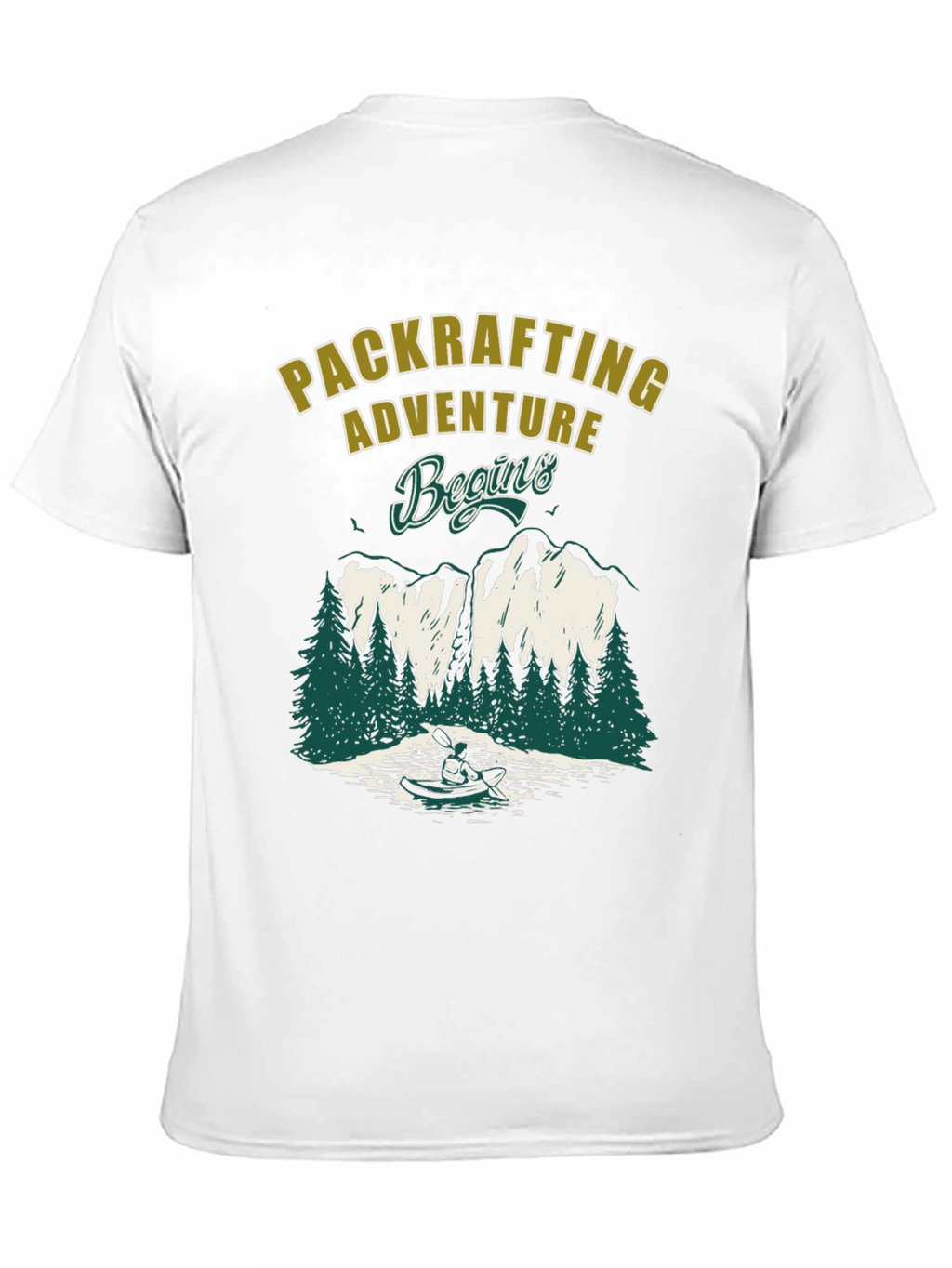 Packrafting Adventure Begins Graphic Tee