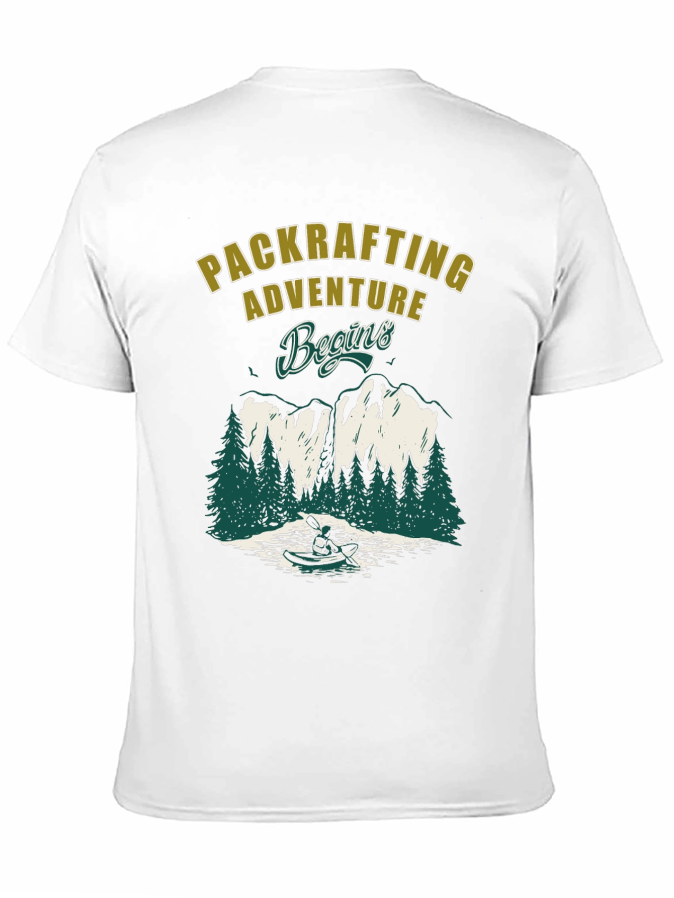 Packrafting Adventure Begins Graphic Tee