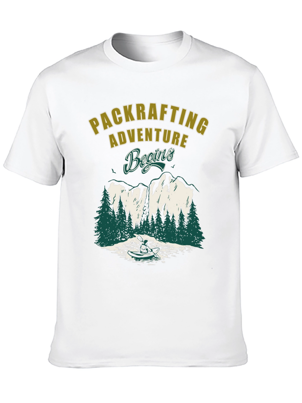 Packrafting Adventure Begins Graphic Tee