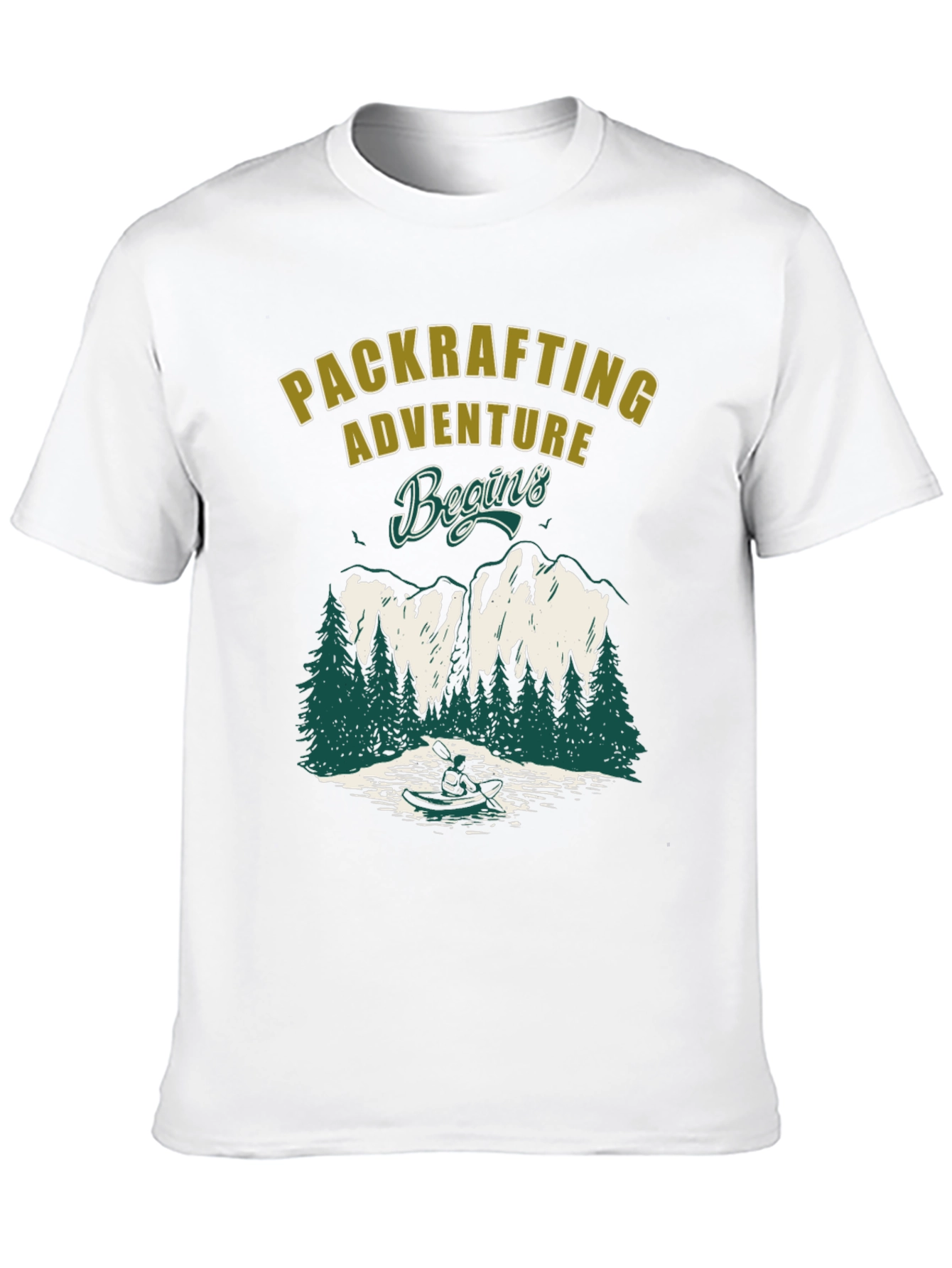 Packrafting Adventure Begins Graphic Tee