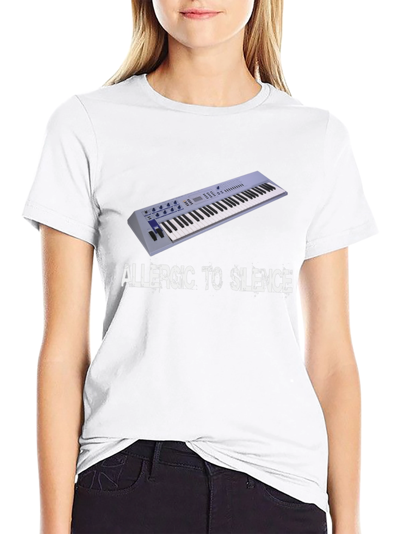Allergic to Silence Black T-Shirt
