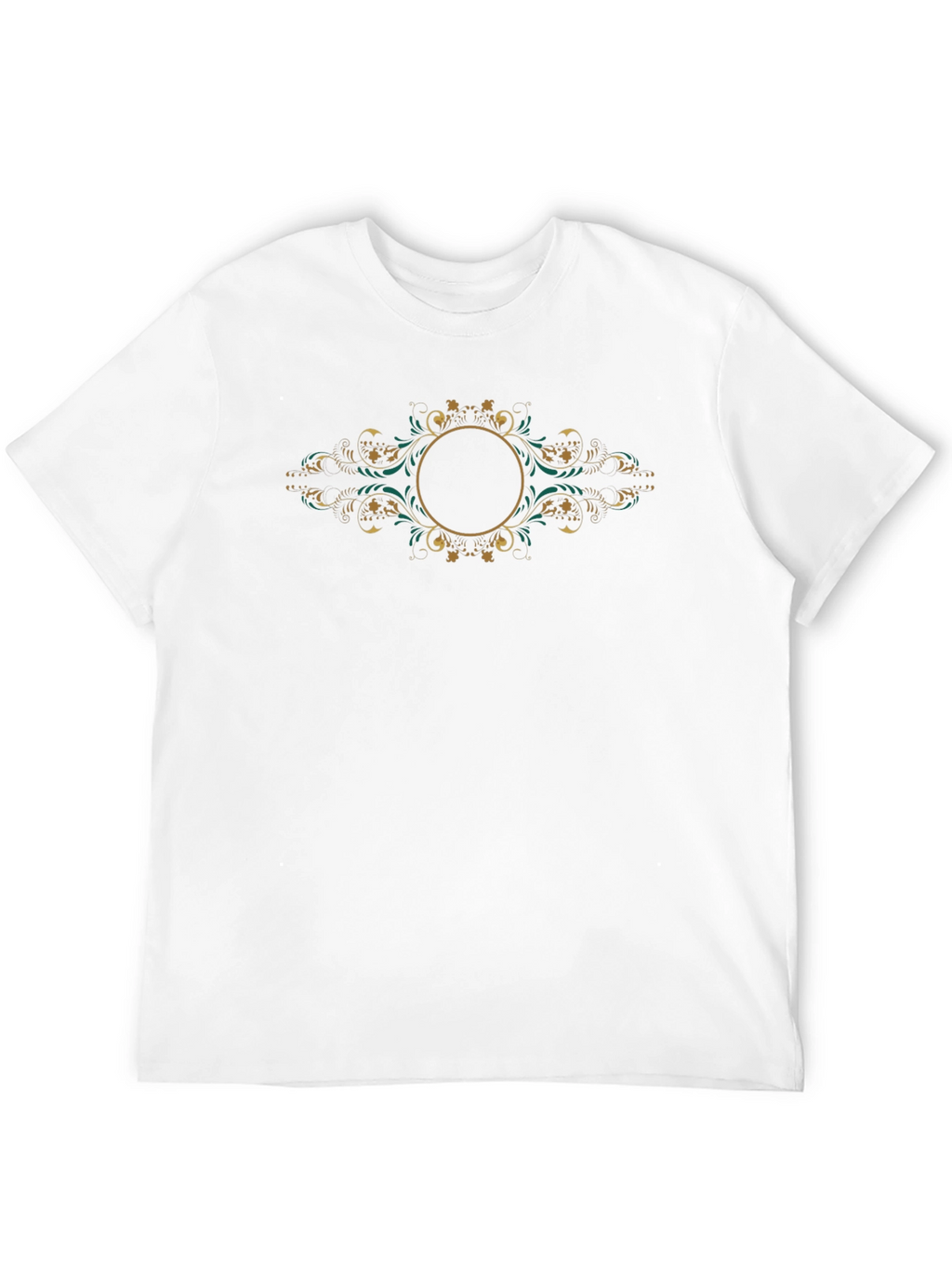 Elegant Ornate Black T-Shirt