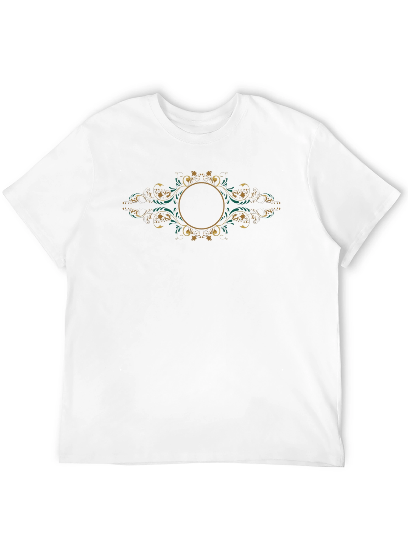 Elegant Ornate Black T-Shirt