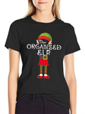The Organized Elf T-Shirt Christmas Holiday Shirt