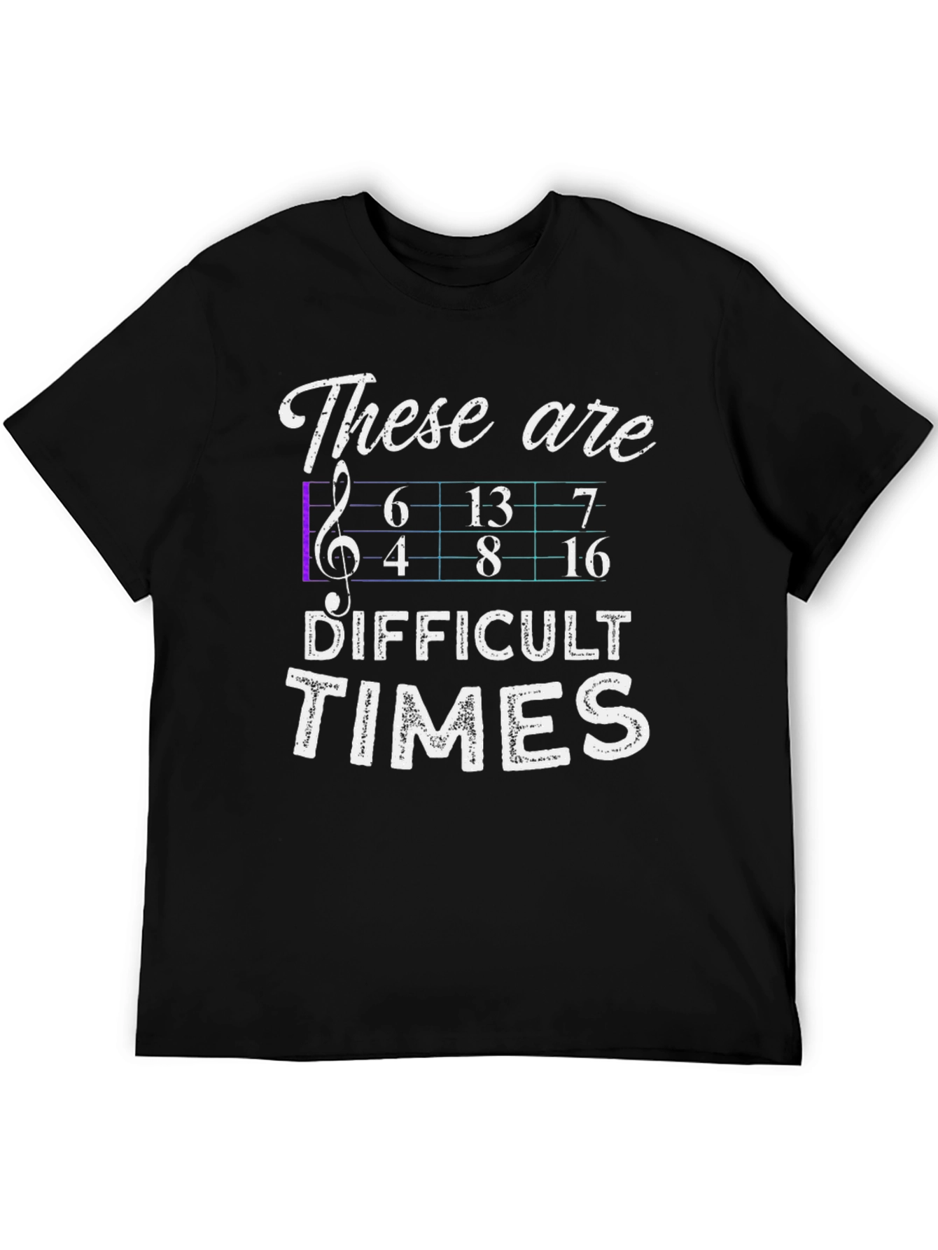 Difficult Times Music Math T-Shirt