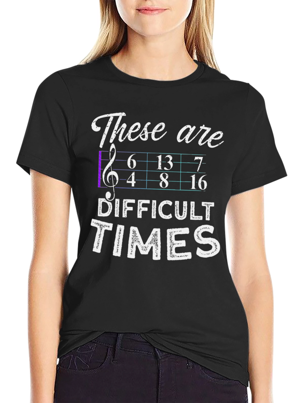 Difficult Times Music Math T-Shirt