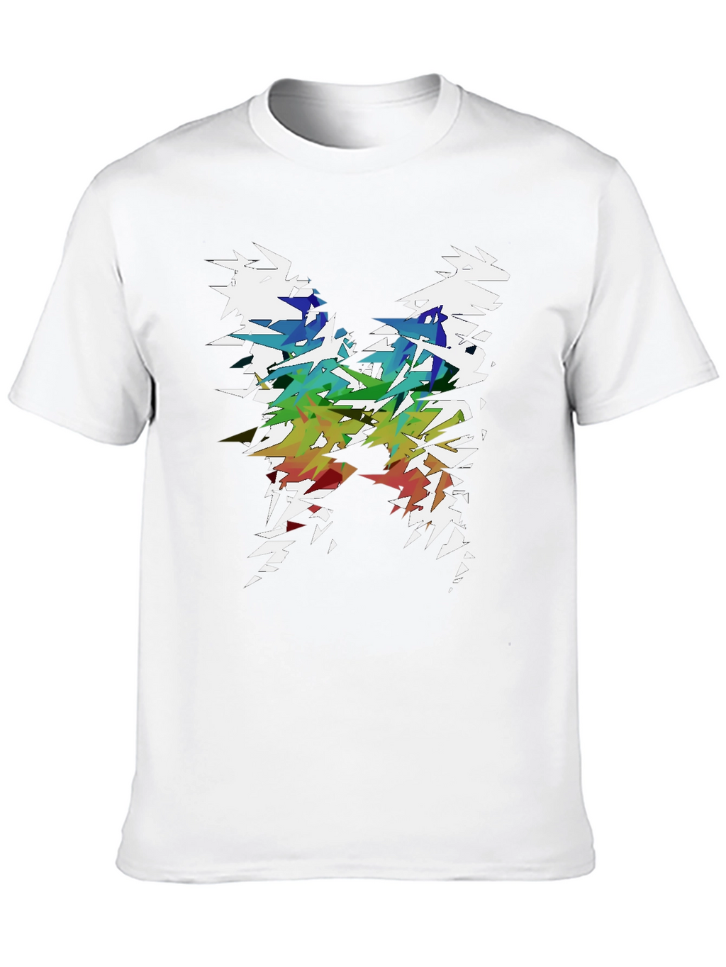 Abstract Butterfly Graphic T-Shirt - Mens Black Tee