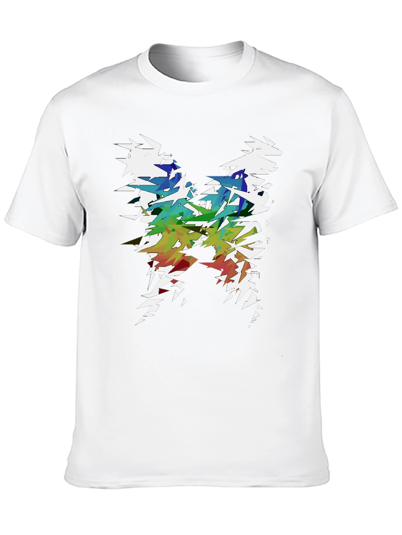 Abstract Butterfly Graphic T-Shirt - Mens Black Tee