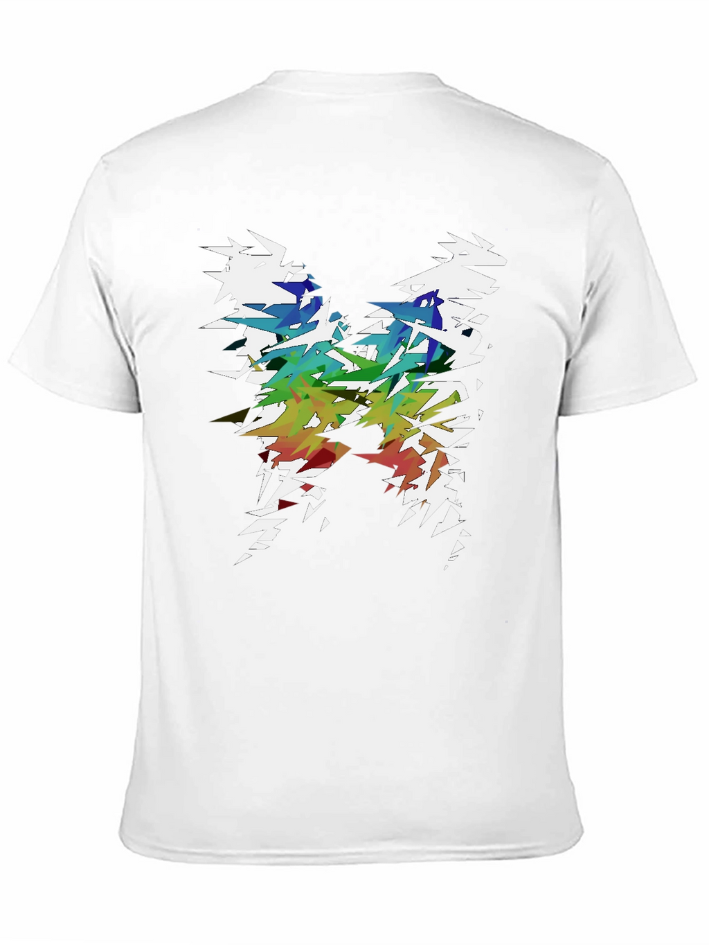 Abstract Butterfly Graphic T-Shirt - Mens Black Tee