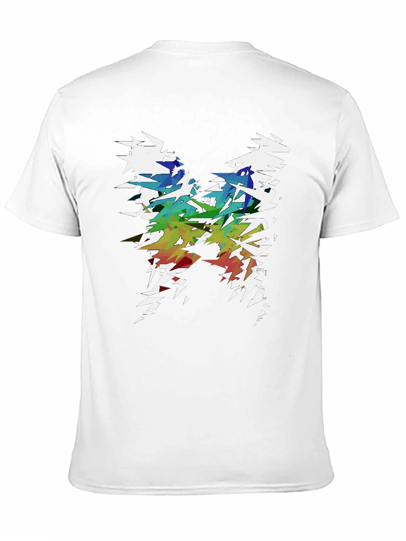 Abstract Butterfly Graphic T-Shirt - Mens Black Tee
