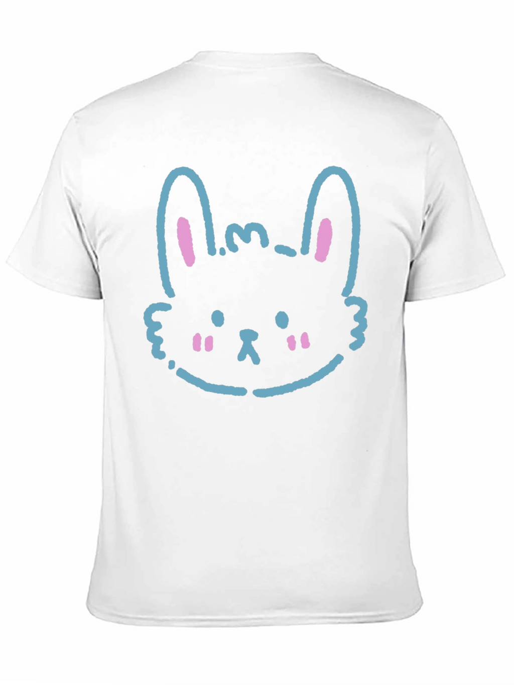 Cute Bunny Graphic Black T-Shirt