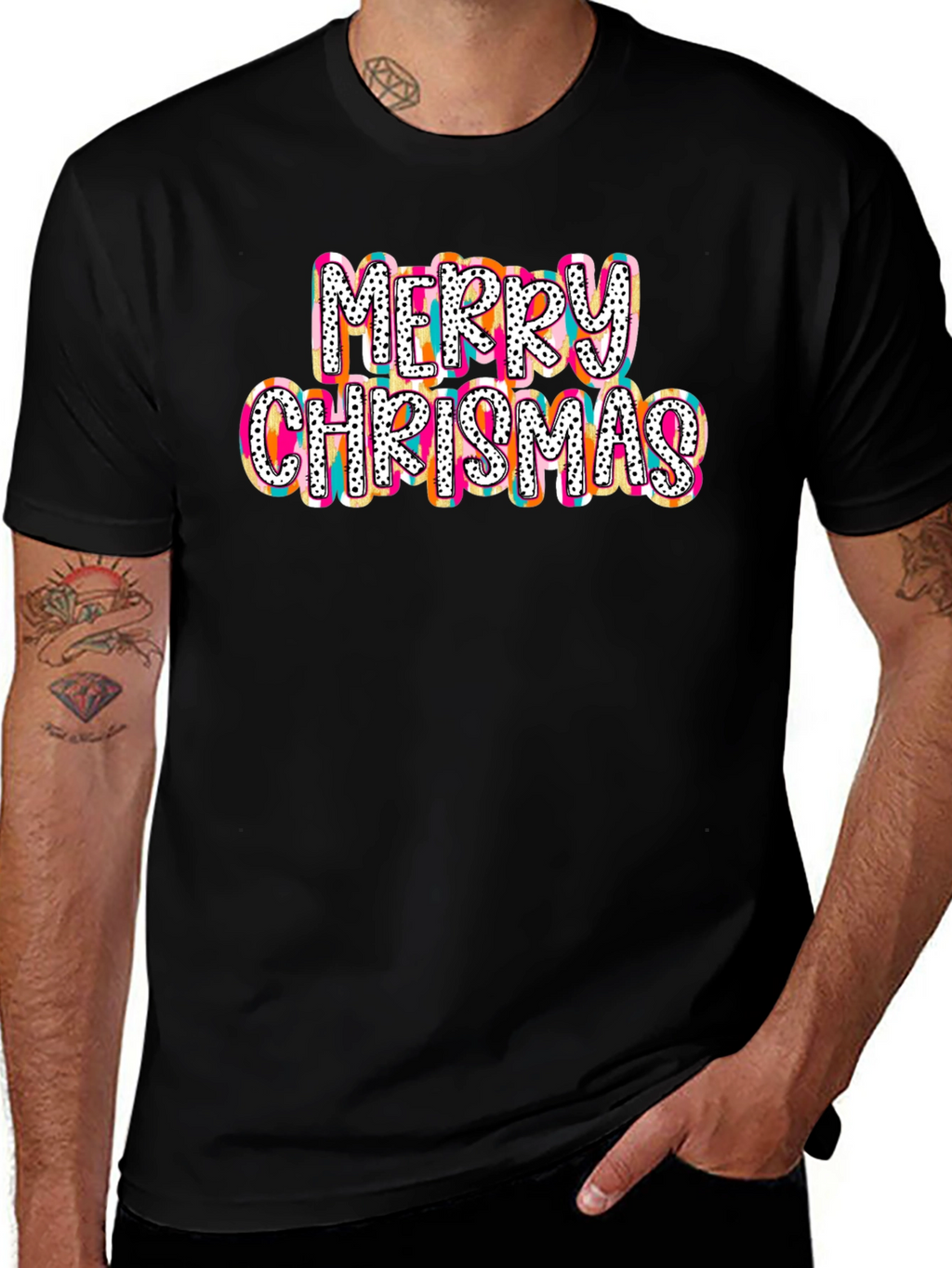 Merry Chrismas T-Shirt - Festive Holiday Tee