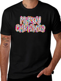 Merry Chrismas T-Shirt - Festive Holiday Tee