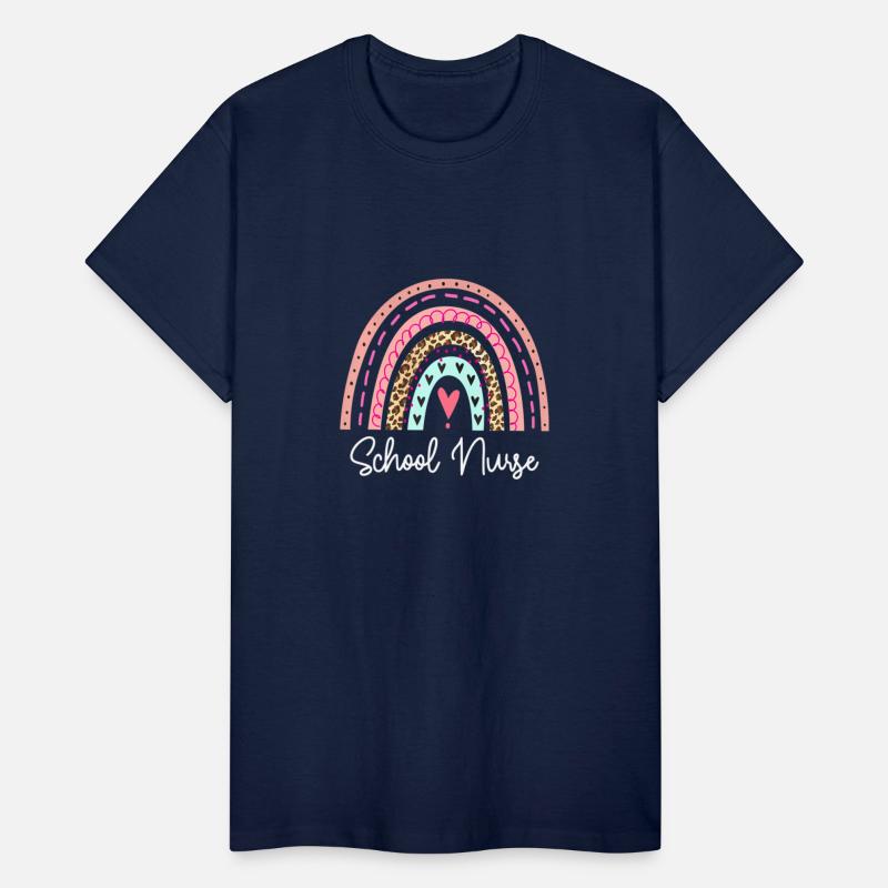 School Nurse Rainbow Leopard Back To School
