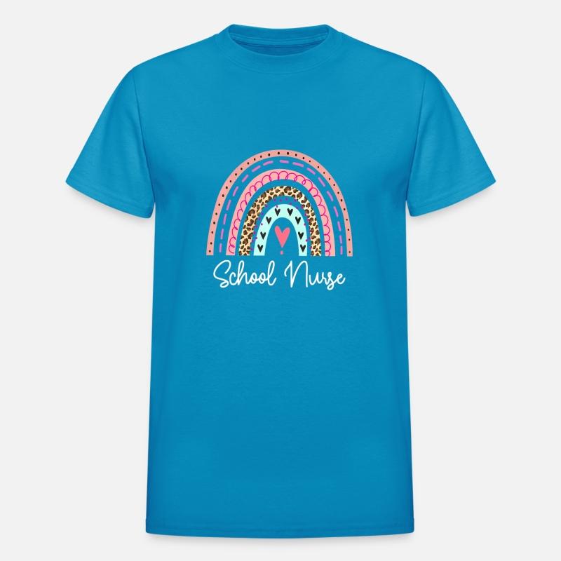 School Nurse Rainbow Leopard Back To School